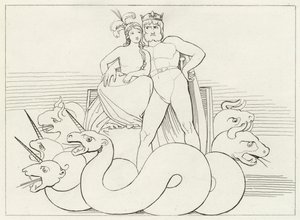 Kilisenin Entrikaları, Araf, Canto 32 (gravür) by John (after) Flaxman