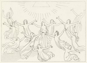 Dokuzuncu Küre, Cennet, Canto 27 (gravür) by John (after) Flaxman