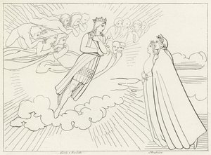 Gezegen Venüs, Cennet, Canto 8 (gravür) by John (after) Flaxman