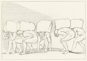 Gururlu, Araf, Canto 11 (gravür) by John (after) Flaxman