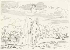 Dört Metal Heykeli, Cehennem, Canto 14 (gravür) by John (after) Flaxman
