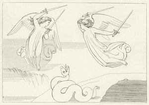 Vadi, Araf, Canto 8 (gravür) by John (after) Flaxman