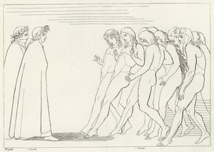 Araf Girişi, Araf, Kanto 3 (gravür) by John (after) Flaxman