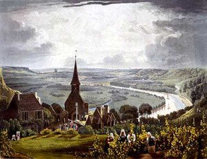 R. Ackermann 1821 tarafından yayınlanan Daniel Havell (1785-1826) tarafından oyulmuş 