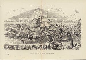 1851 Büyük Sergi Anıtları, Onsekiz Yüz Elli Bir için Büyük Derbi Yarışı (gravür) by John (after) Leech