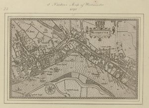 Westminster'ın bir planı by John (after) Norden