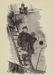 Pilotu Bırakmak (s/b fotoğraf) by John (after) Tenniel