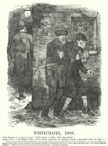 Yumruk karikatür: Whitechapel by John (after) Tenniel