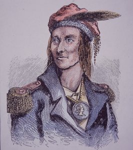 Tecumseh (renkli gravür) by Walter Charles Mills