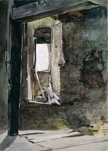 Crecy savaş alanındaki yel değirmeninin içi by John Absolon