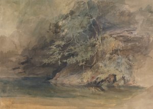 Havuz Kenarındaki Ağaçlar by John Absolon
