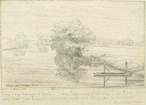 Burton-upon-Trent - Trent nehri: kalem ve mürekkeple çizim, nd [1799-1854] (çizim)