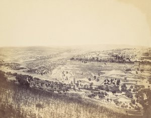 Getsemani Bahçesi ve Kudüs Manzarası, 1860