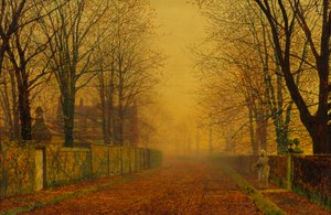 Akşam Parıltısı by John Atkinson Grimshaw
