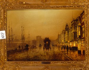Glasgow Rıhtımları, 1892 by John Atkinson Grimshaw