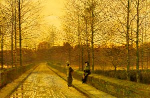 Altın Parıltıda, 1883 by John Atkinson Grimshaw