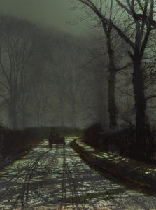 Gece Şerit Sahnesi by John Atkinson Grimshaw