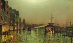 Liverpool Rıhtımları by John Atkinson Grimshaw