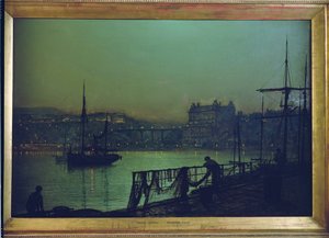 Scarborough: Işıklar by John Atkinson Grimshaw