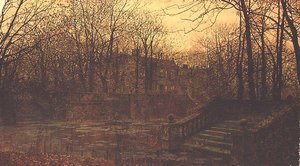 Moated Grange by John Atkinson Grimshaw