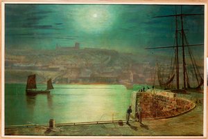 Ayışığı tarafından Whitby Limanı, 1870 by John Atkinson Grimshaw