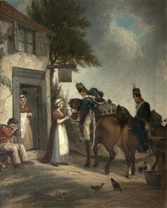Canlandırıcı Askerler, c.1805 by John Augustus Atkinson