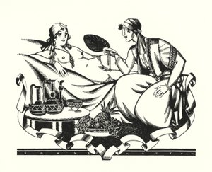 Lord Byron tarafından Don Juan için illüstrasyon (lito)