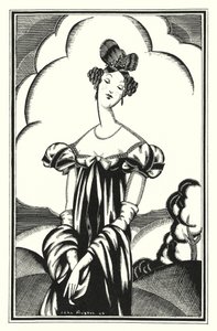 Lord Byron tarafından Don Juan için illüstrasyon: Aurora Raby, genç bir yıldız (lito) by John Austen
