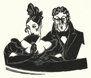 Gustave Flaubert (lito) tarafından Madame Bovary için illüstrasyon by John Austen