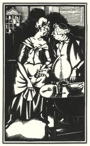 Laurence Sterne tarafından Tristram Shandy için çizim (lito) by John Austen