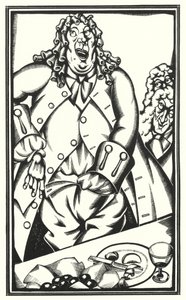Laurence Sterne tarafından Tristram Shandy için çizim (lito) by John Austen