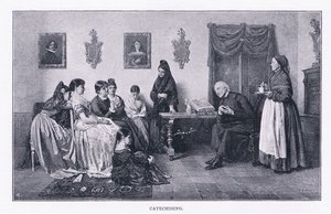 Catechising, The Magazine of Art 1893, Cassell and Company