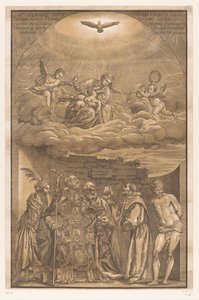 Bulutlarda Meryem ve altı aziz Venedikli ustaların eserleri (dizi adı) Opera seçici (dizi başlığı) by John Baptist Jackson