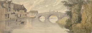 Hythe Köprüsü, Oxford, 1789 by John Baptist Malchair