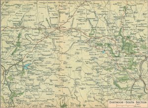 Dartmoor - Güney Bölümü, c20th Century by John Bartholomew