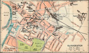 Gloucester, c20th Century by John Bartholomew
