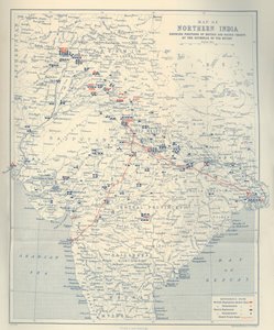 Kuzey Hindistan Haritası, 1901.