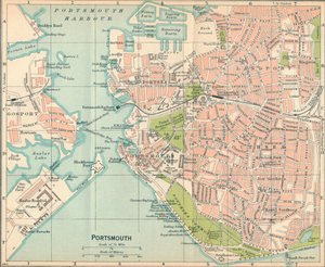 Portsmouth, c20th Century by John Bartholomew