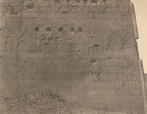Edfu Heykelleri ve Doğu Yüzündeki Yazıtlar, 1854. by John Beasley Greene