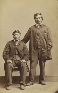 Takerei ve Hapimana, c.1863 (albüm baskısı) by John Beattie