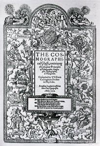 Kozmografik Camın Başlık Sayfası, 1559 by John Bettes