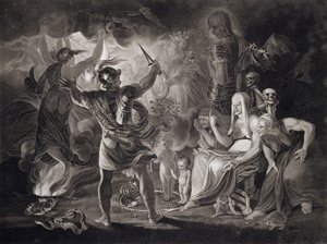 Macbeth, IV. Perdedeki Üç Cadı ve Hekate, William Shakespeare (1564-1616) tarafından 