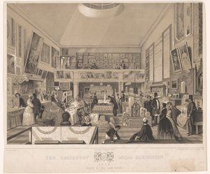 Interieur van de Law Court tijdens de Salisbury Yerel Sergisi, 1852 Salisbury Yerel Sergisi 1852. Plaka II, Hukuk Mahkemesi (nesne üzerindeki başlık) by John Brandard