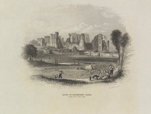 Kenilworth Kalesi ve Göl Yatağı Harabeleri by John Brandard