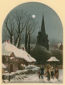 Karda oynayan grup ile Victoria Noel sahnesi