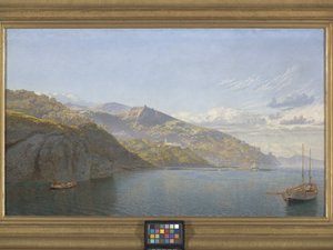 Massa, Napoli Körfezi (tuval üzerine yağlıboya) by John Brett