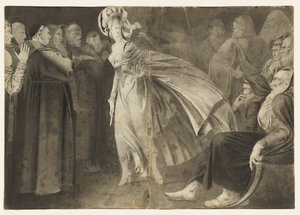 Friars recto arasında duran kadın, c. 1770-1775.