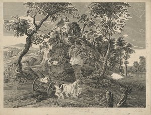 Vagon ile manzara by John Browne after Sir Peter Paul Rubens