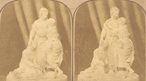 İngiliz Heykellerinin Erken Stereograf Görünümleri Çifti, 1850
