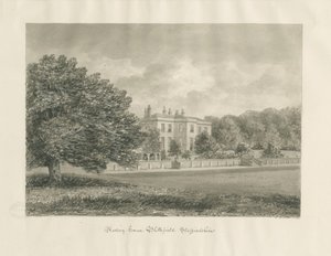 Blithfield - Rectory: sepya çizimi by John Buckler